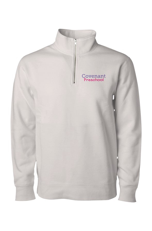 Embroidered Quarter-Zip Pullover