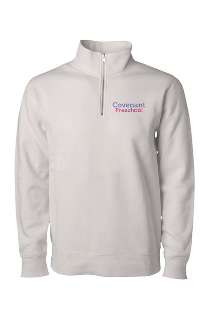 Embroidered Quarter-Zip Pullover