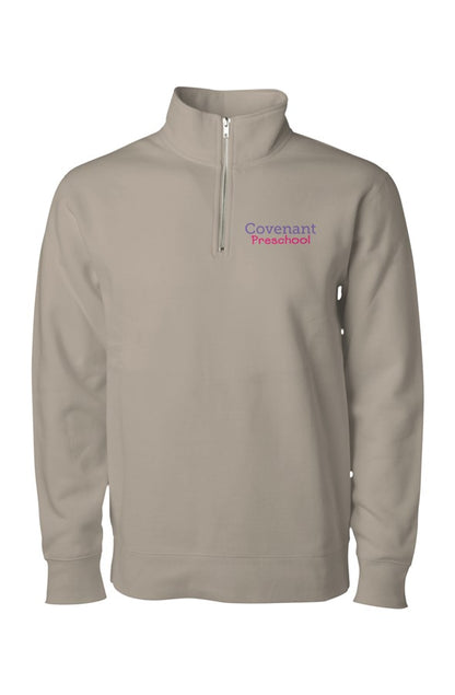 Embroidered Quarter-Zip Pullover