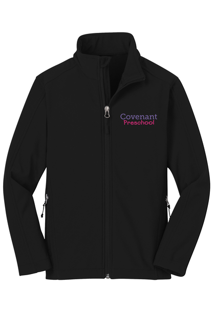 Embroidered Youth Soft Shell Jacket