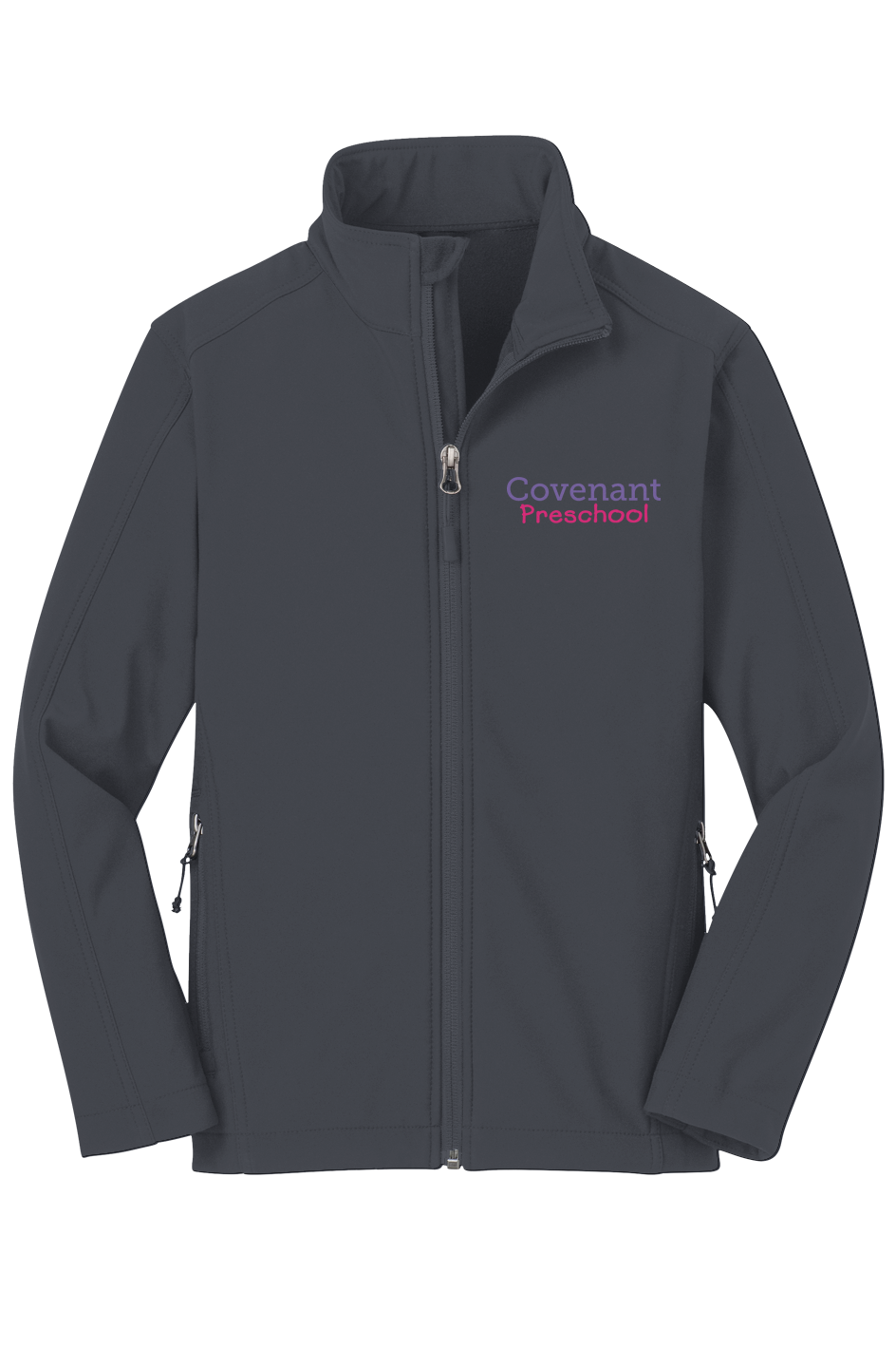 Embroidered Youth Soft Shell Jacket