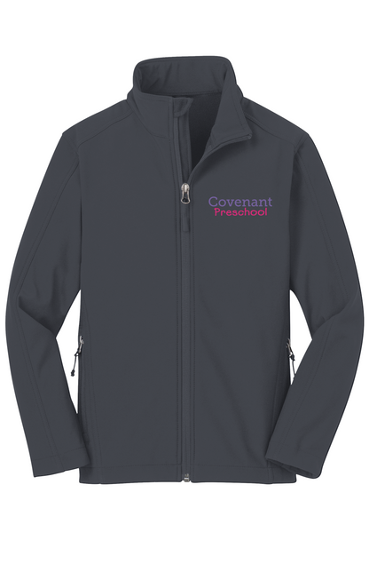Embroidered Youth Soft Shell Jacket