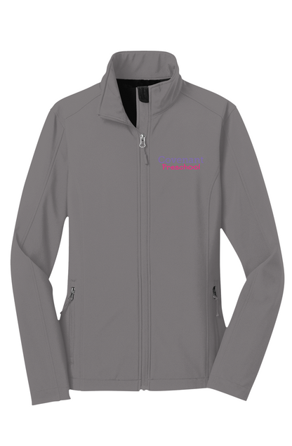 Embroidered Women's Soft Shell Jacket