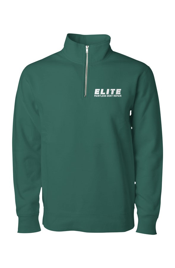 Embroidered Logo Midweight Quarter-Zip Pullover