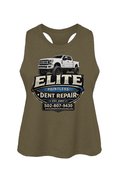 Elite Logo Racerback Cropped Tank