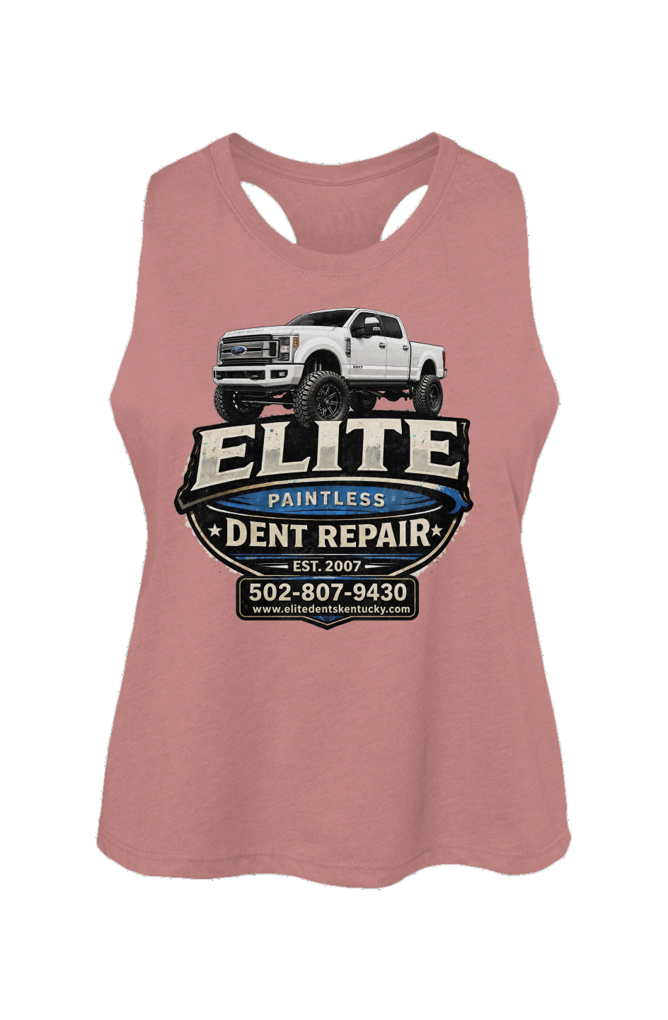 Elite Logo Racerback Cropped Tank