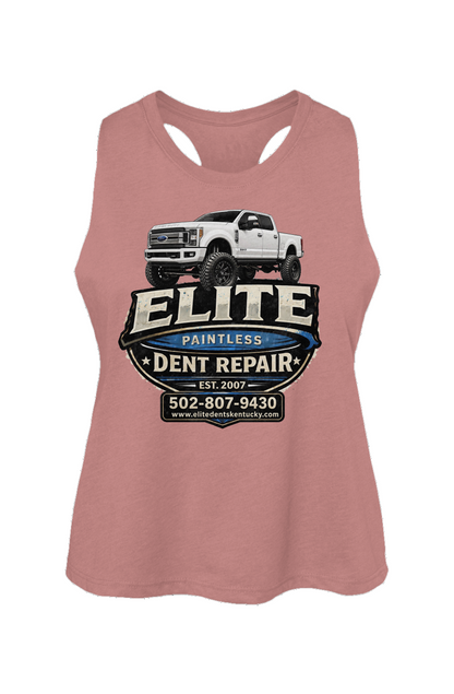 Elite Logo Racerback Cropped Tank