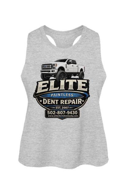 Elite Logo Racerback Cropped Tank