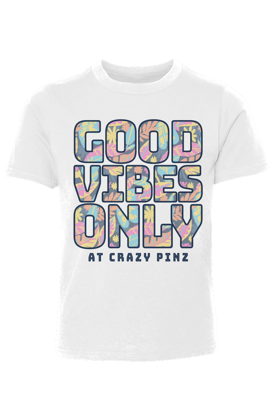 Good Vibes Only at Crazy Pinz Youth Tee