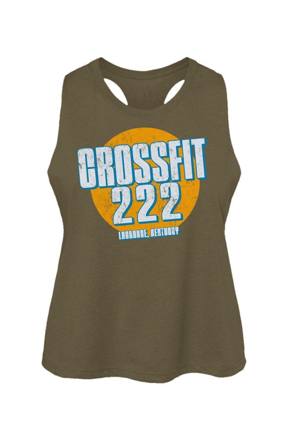 Vintage Logo Racerback Crop Tank