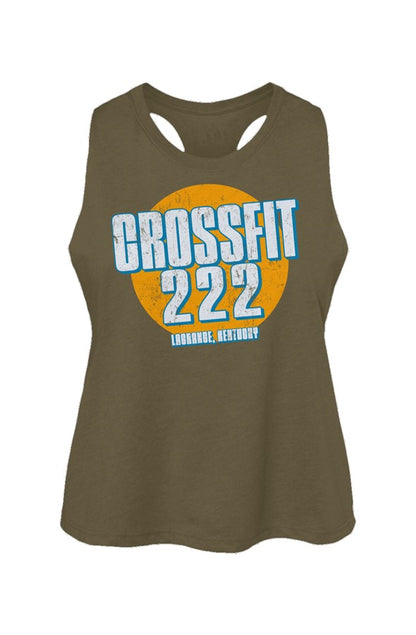 Vintage Logo Racerback Crop Tank