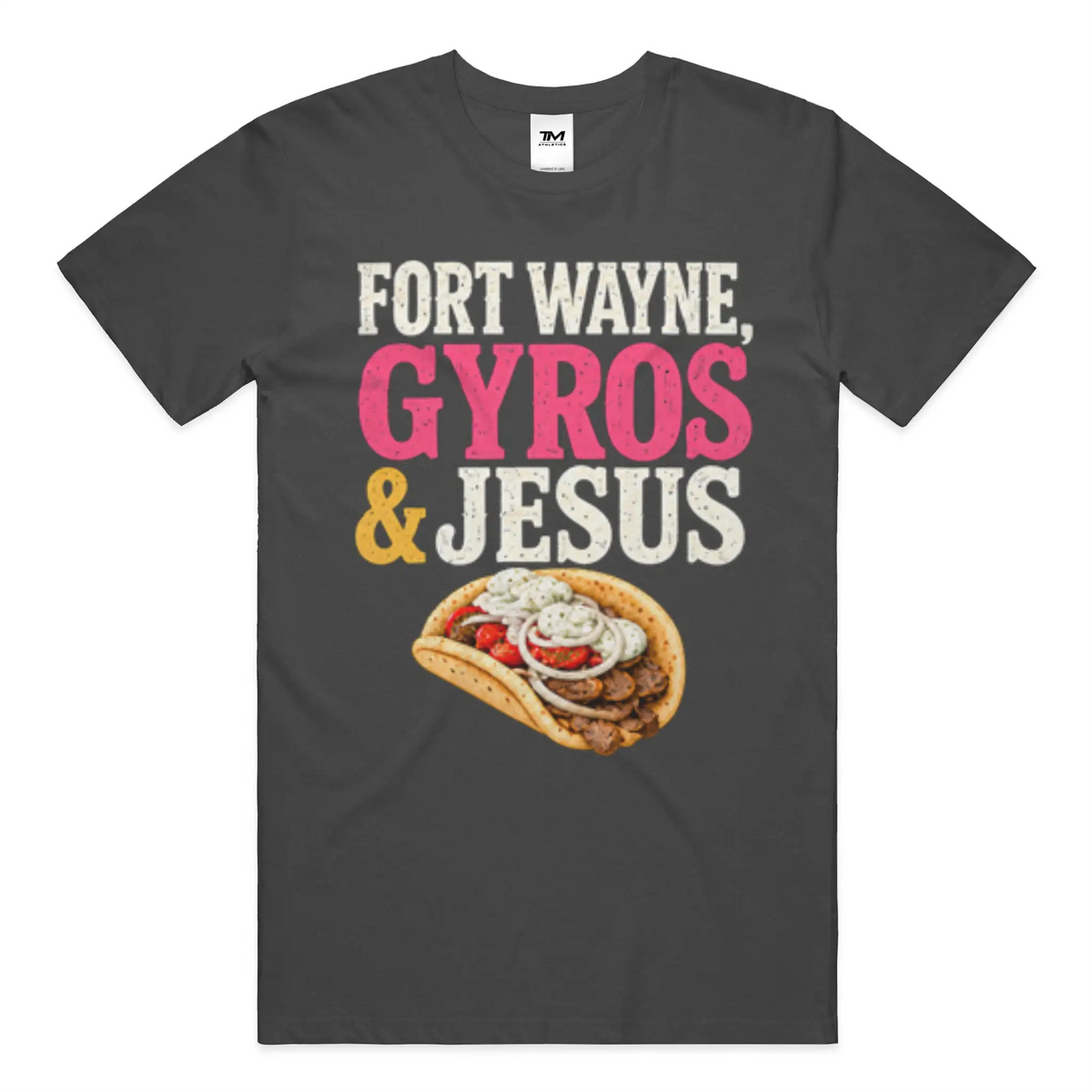 Gyros amp Jesus Lightweight CVC Unisex Tee