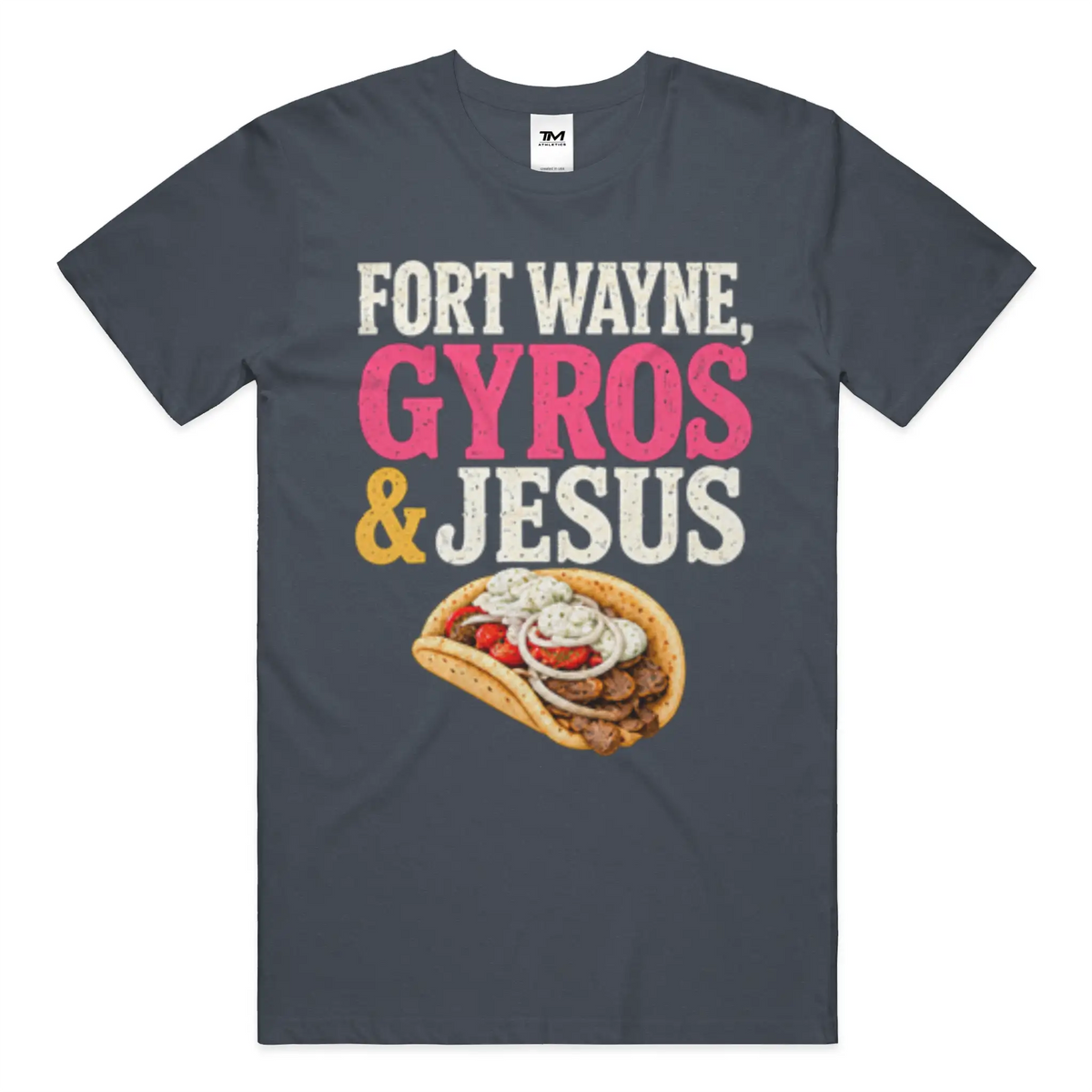 Gyros amp Jesus Lightweight CVC Unisex Tee