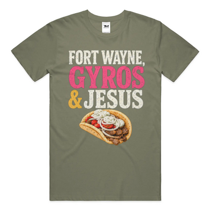 Gyros amp Jesus Lightweight CVC Unisex Tee