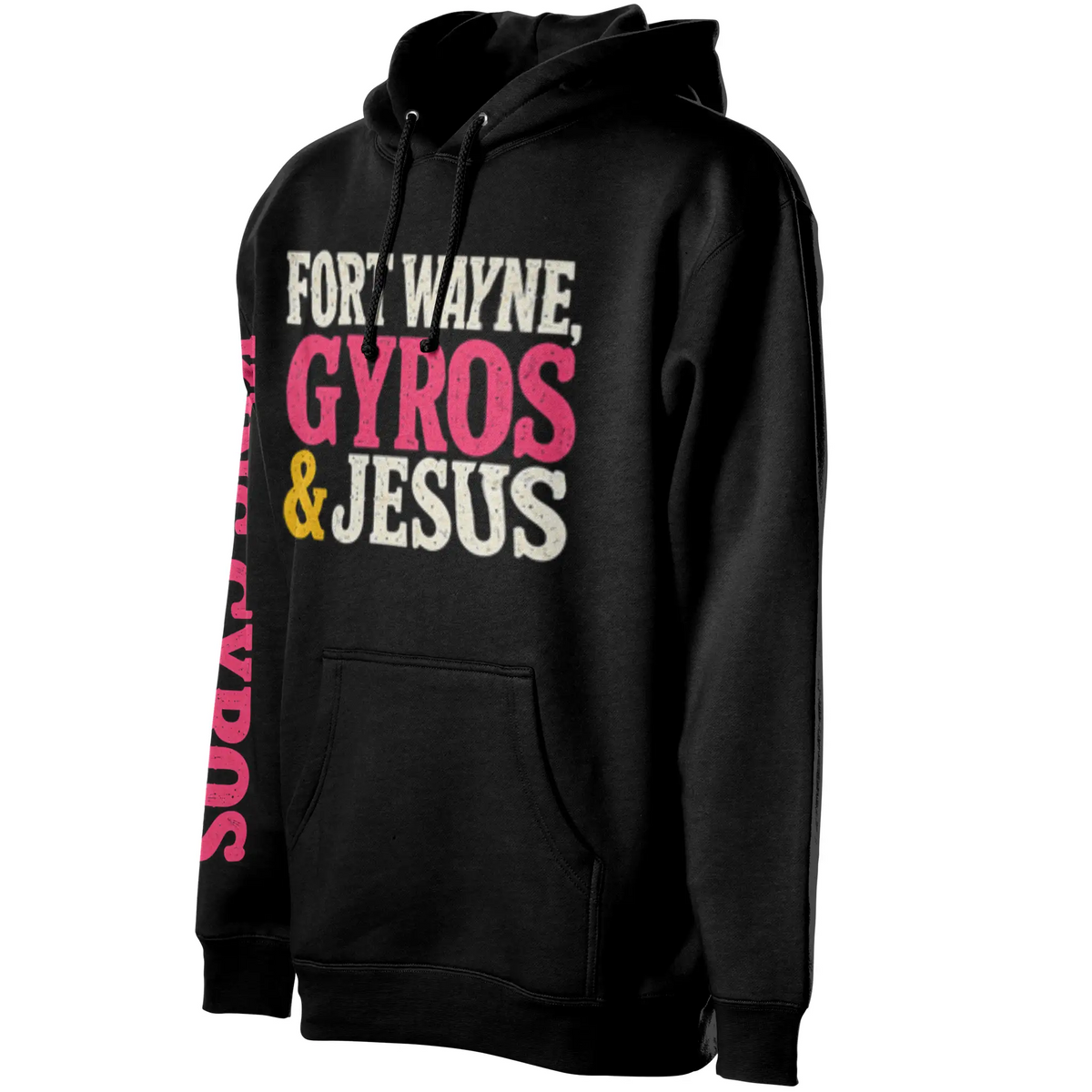 Gyros amp Jesus Midweight Unisex Hoddie