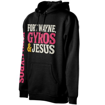 Gyros amp Jesus Midweight Unisex Hoddie