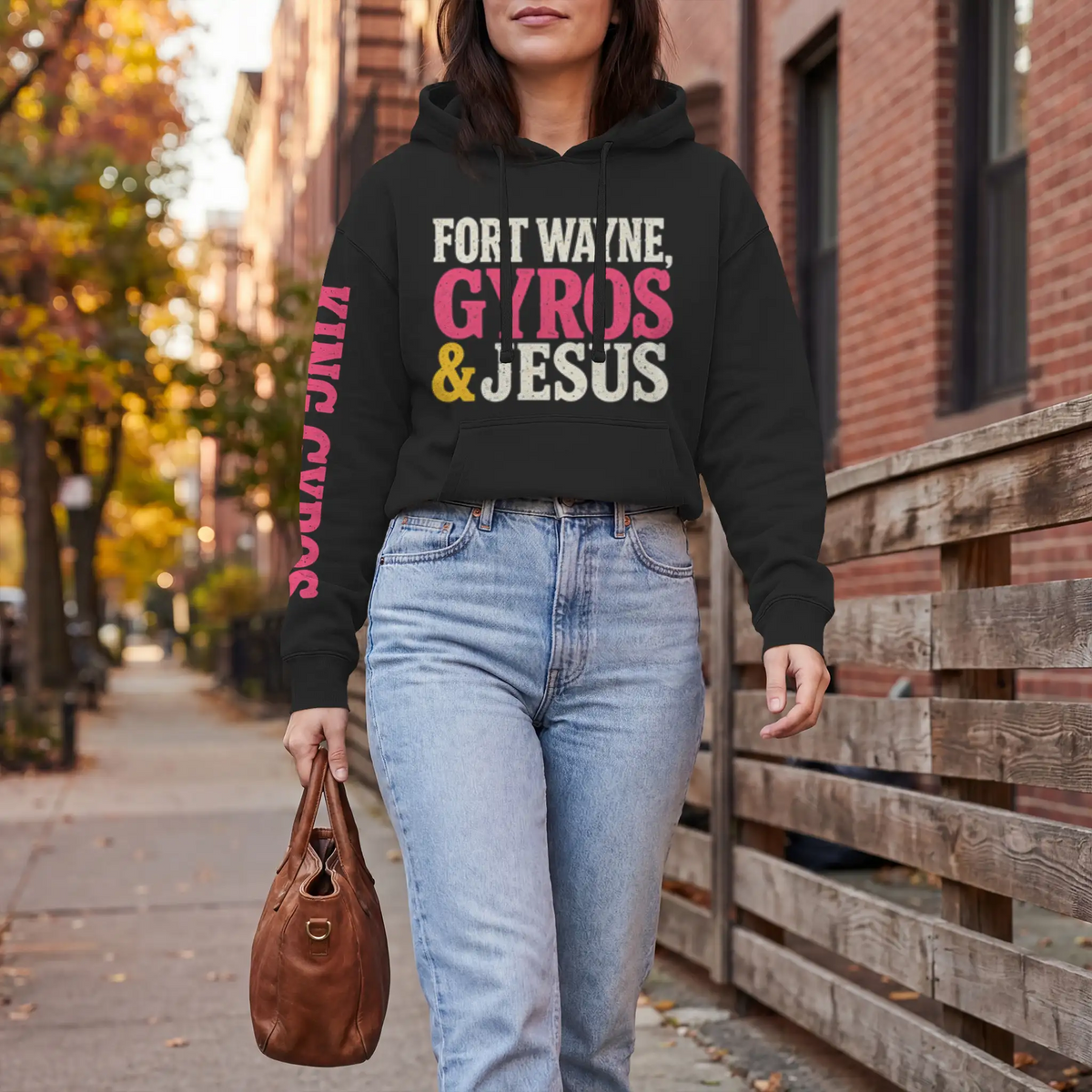 Gyros amp Jesus Midweight Unisex Hoddie