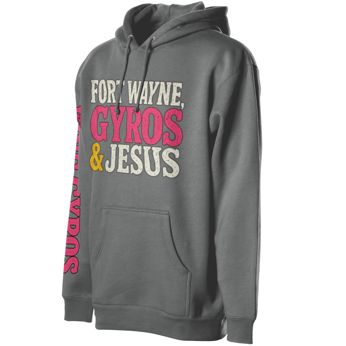 Gyros amp Jesus Midweight Unisex Hoddie