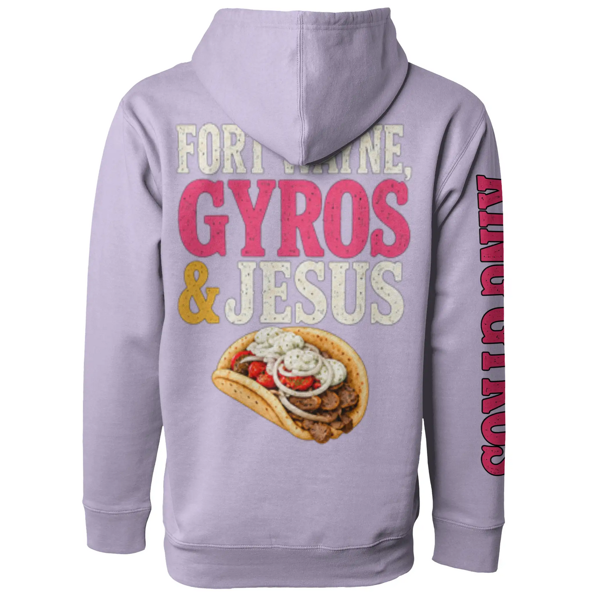 Gyros amp Jesus Midweight Unisex Hoddie