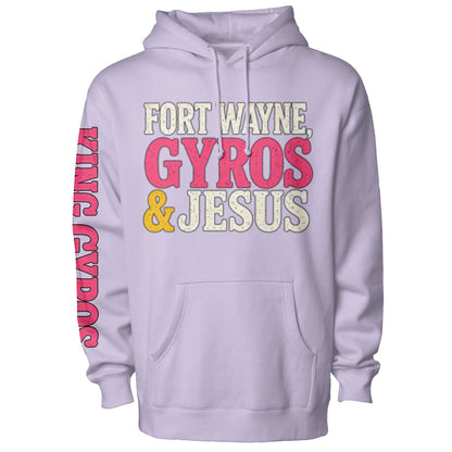 Gyros amp Jesus Midweight Unisex Hoddie