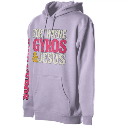 Gyros amp Jesus Midweight Unisex Hoddie