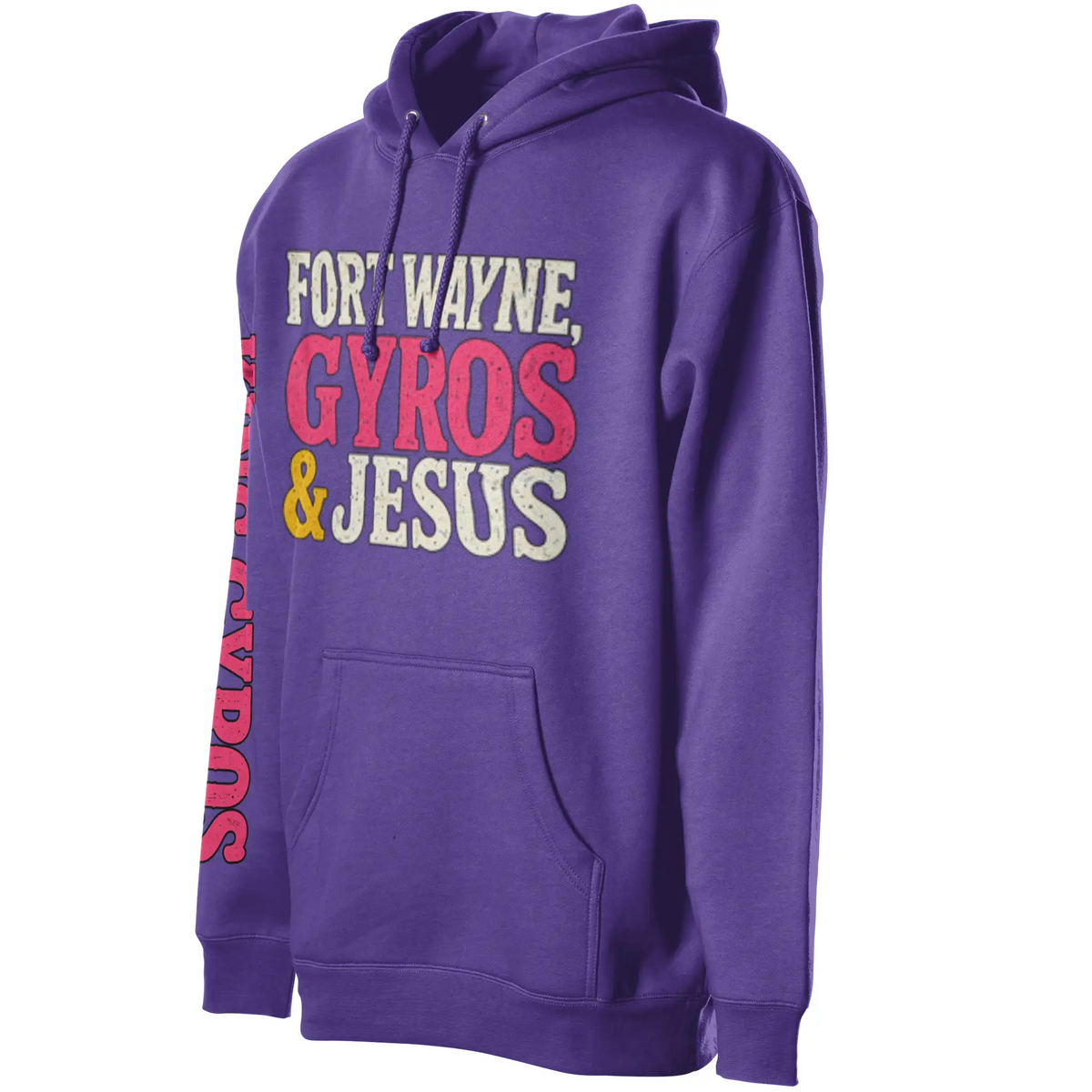 Gyros amp Jesus Midweight Unisex Hoddie