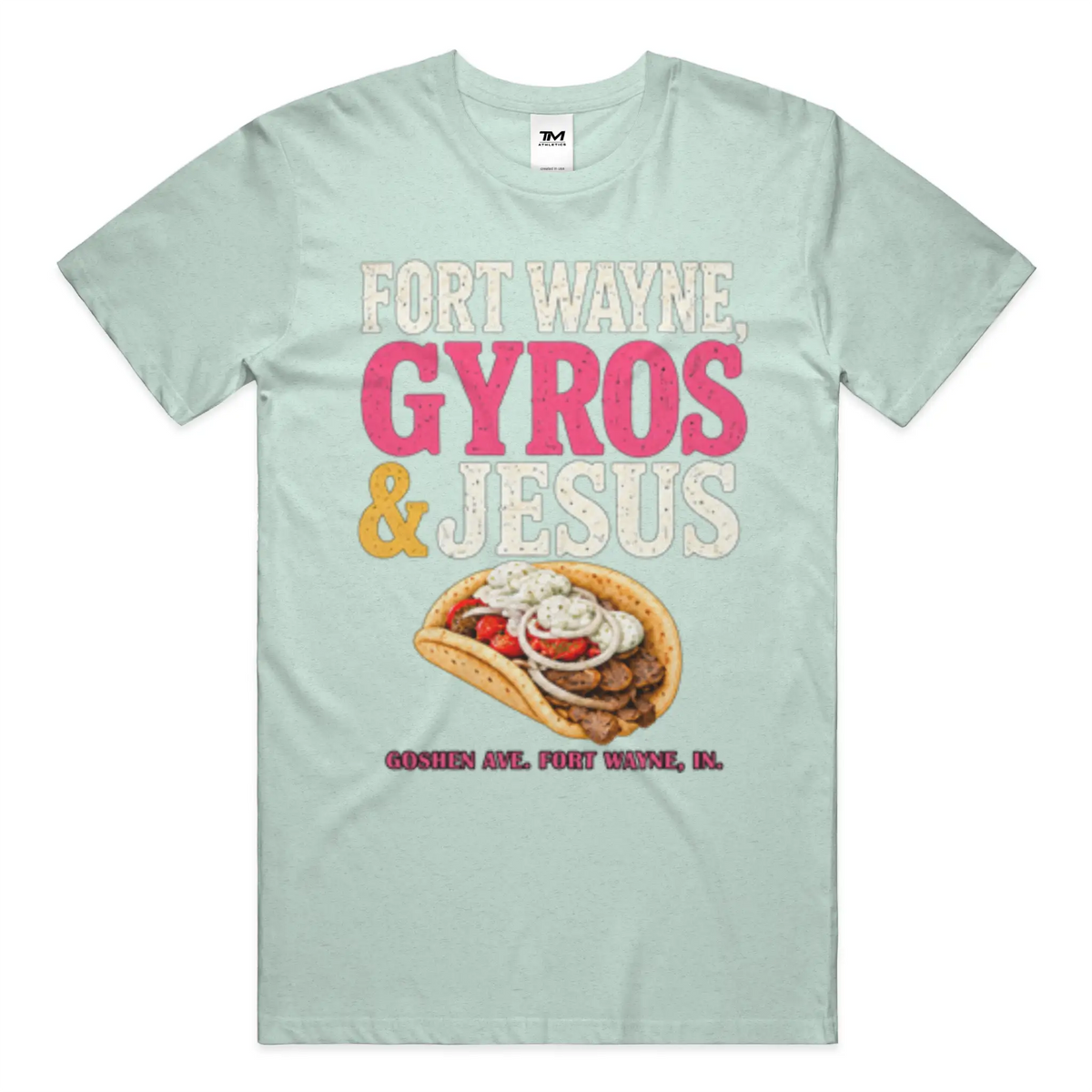 Gyros and Jesus Lightweight CVC Unisex Tee