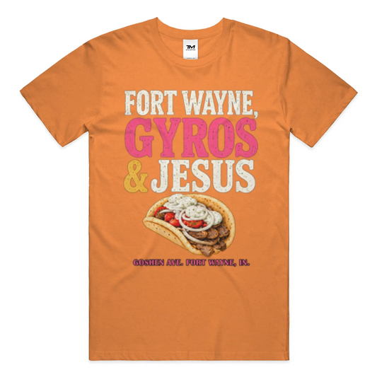 Gyros and Jesus Lightweight CVC Unisex Tee