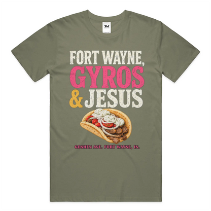 Gyros and Jesus Lightweight CVC Unisex Tee