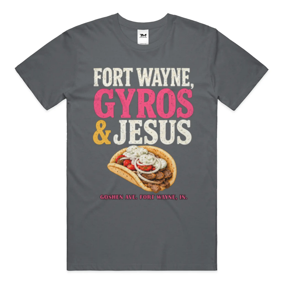Gyros and Jesus Lightweight CVC Unisex Tee