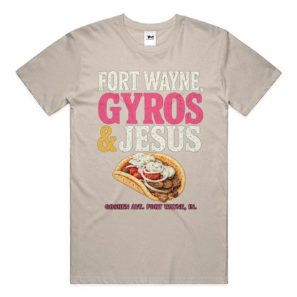 Gyros and Jesus Lightweight CVC Unisex Tee
