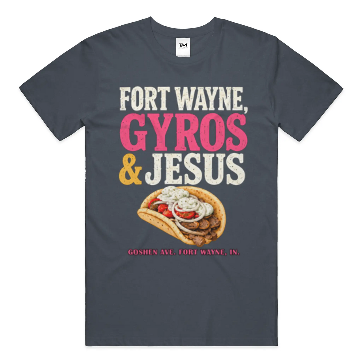 Gyros and Jesus Lightweight CVC Unisex Tee