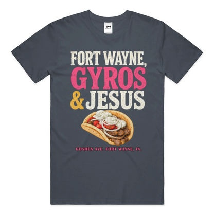 Gyros and Jesus Lightweight CVC Unisex Tee