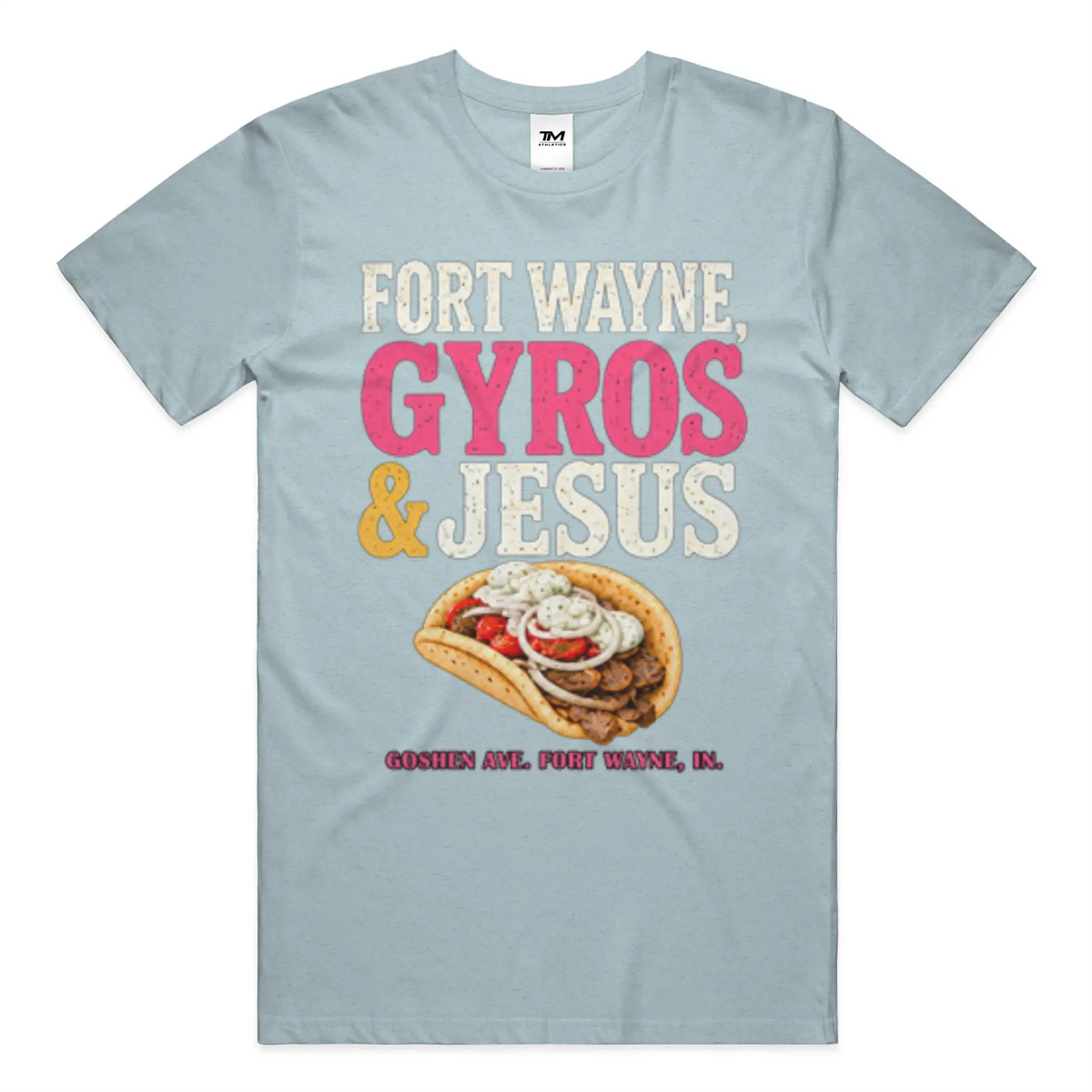 Gyros and Jesus Lightweight CVC Unisex Tee