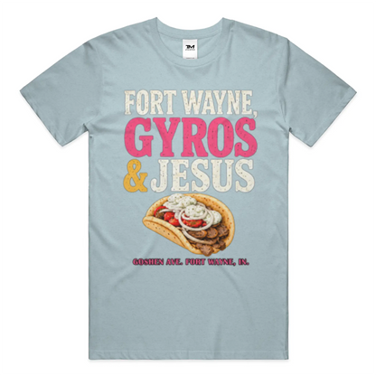 Gyros and Jesus Lightweight CVC Unisex Tee