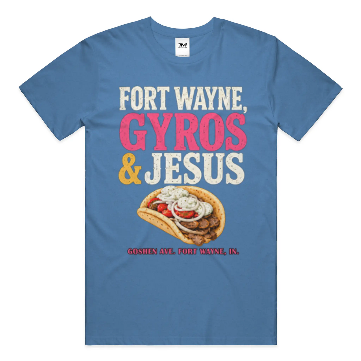Gyros and Jesus Lightweight CVC Unisex Tee