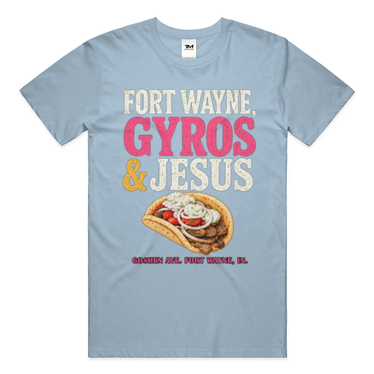 Gyros and Jesus Lightweight CVC Unisex Tee