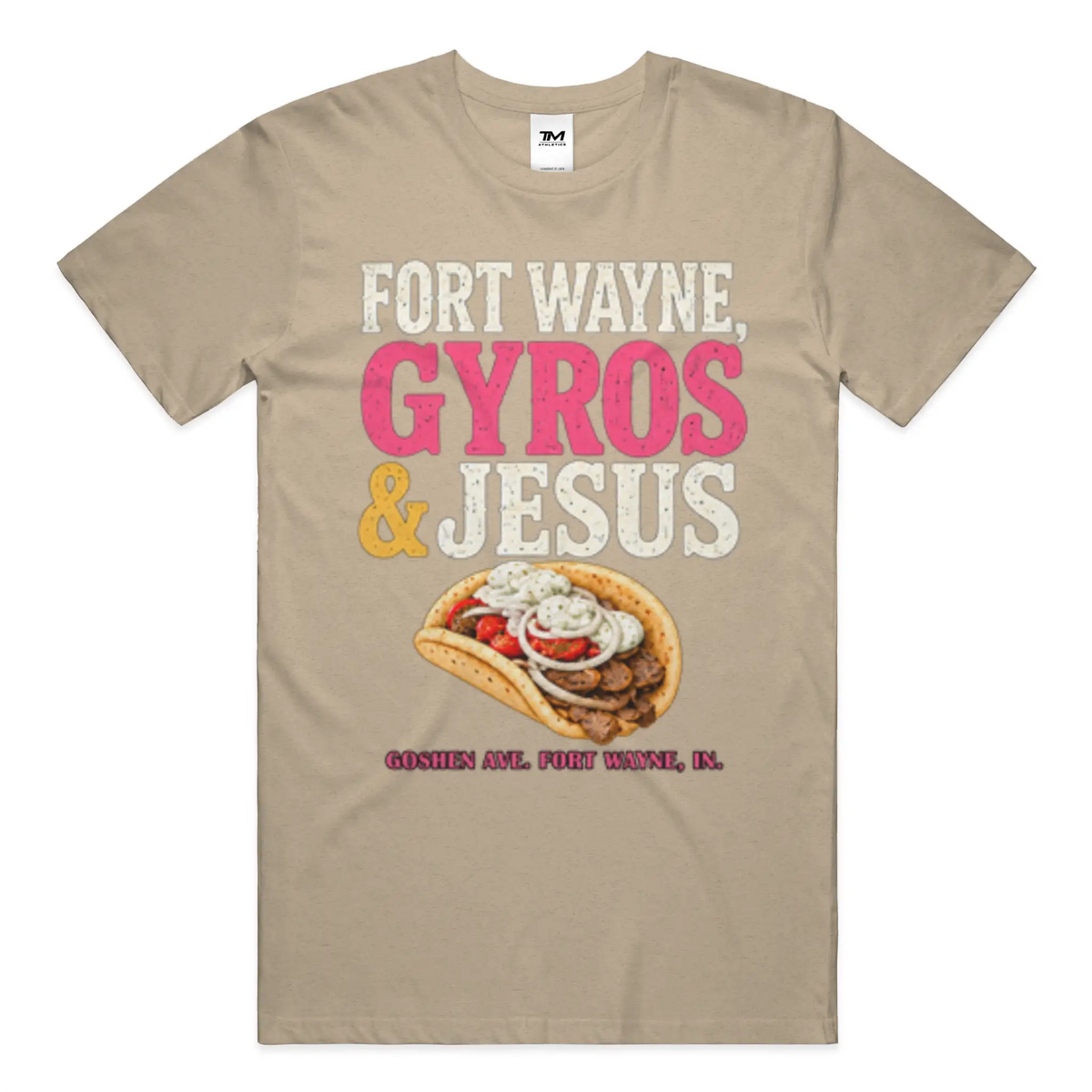 Gyros and Jesus Lightweight CVC Unisex Tee