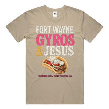 Gyros and Jesus Lightweight CVC Unisex Tee