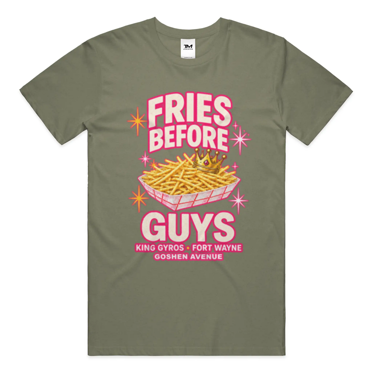 Fries Before Guys Lightweight CVC Unisex Tee