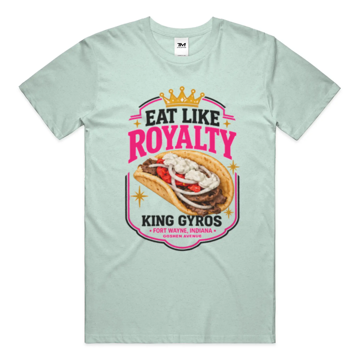 Eat Like Royalty Lightweight CVC Unisex Tee