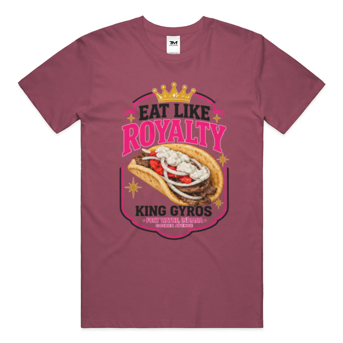 Eat Like Royalty Lightweight CVC Unisex Tee