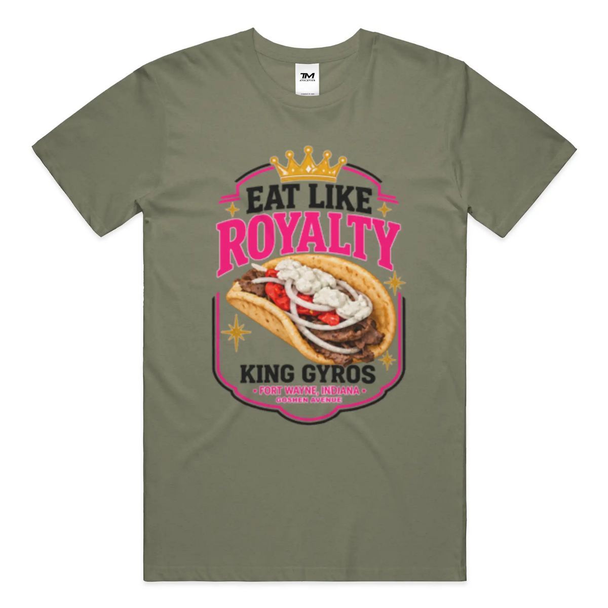 Eat Like Royalty Lightweight CVC Unisex Tee