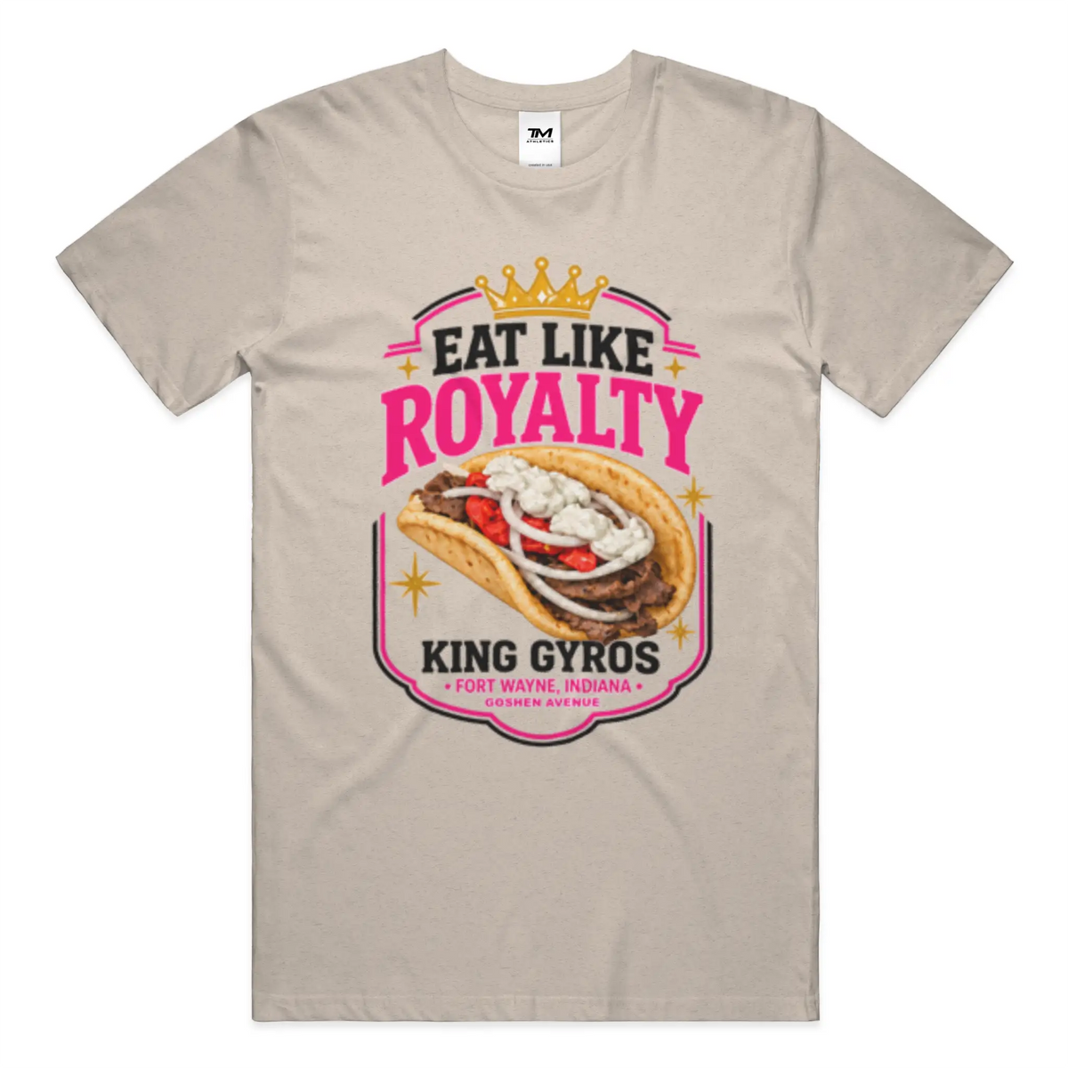 Eat Like Royalty Lightweight CVC Unisex Tee