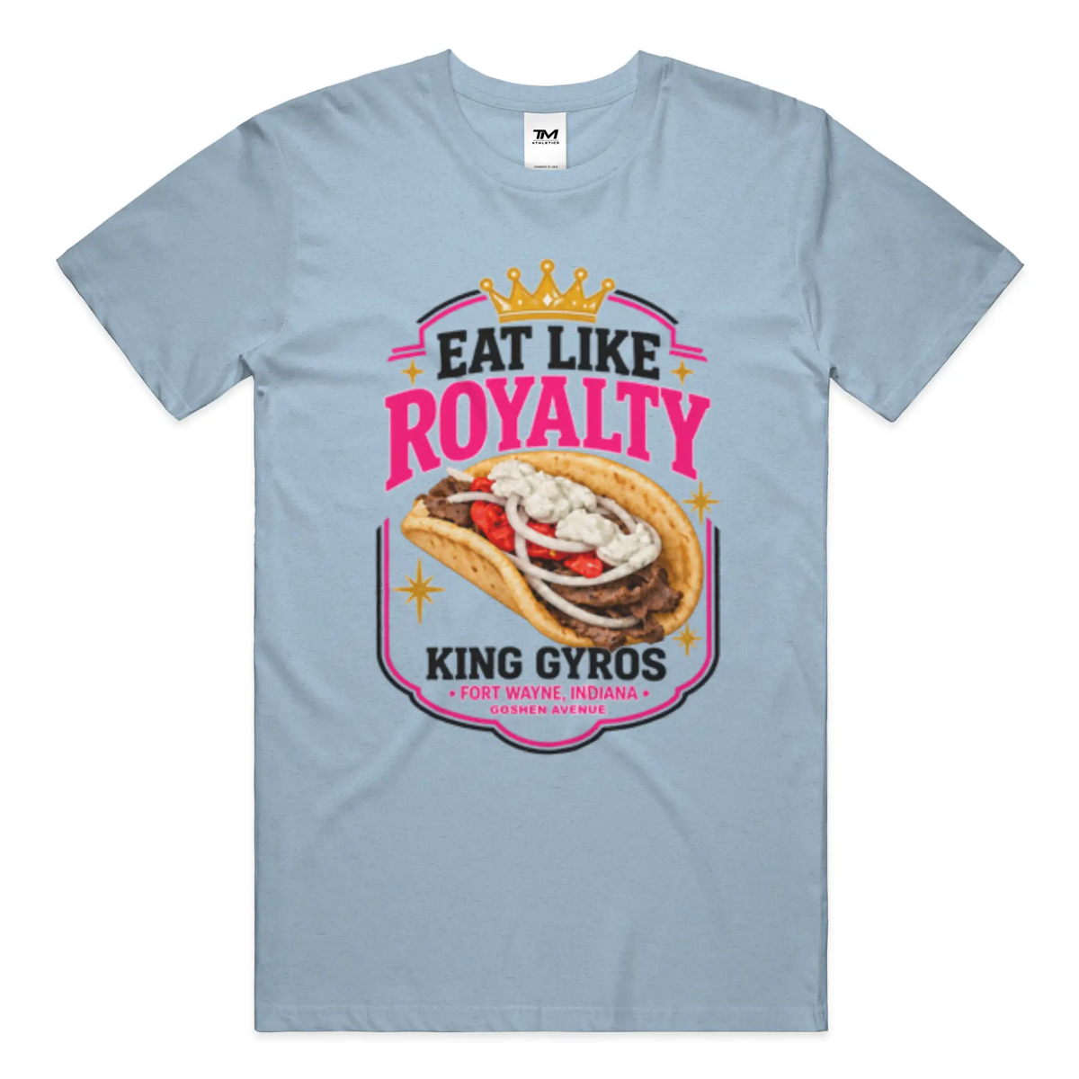 Eat Like Royalty Lightweight CVC Unisex Tee