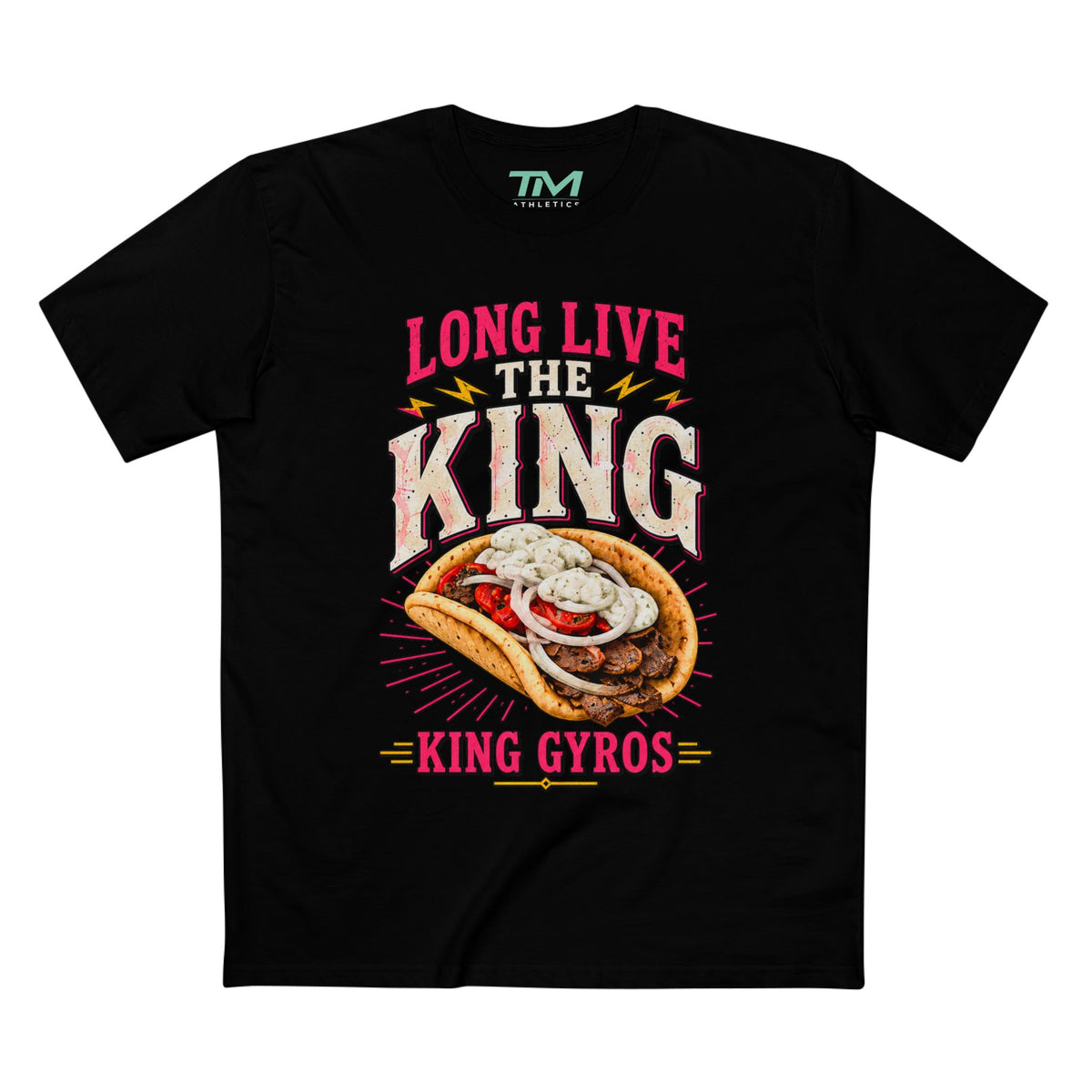 Long Live The King Gyros - Midweight Cotton Unisex Tee