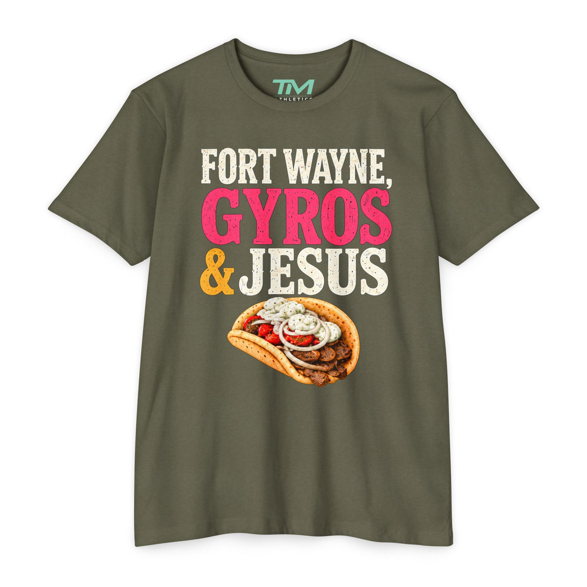 Gyros & Jesus - Lightweight CVC Unisex Tee