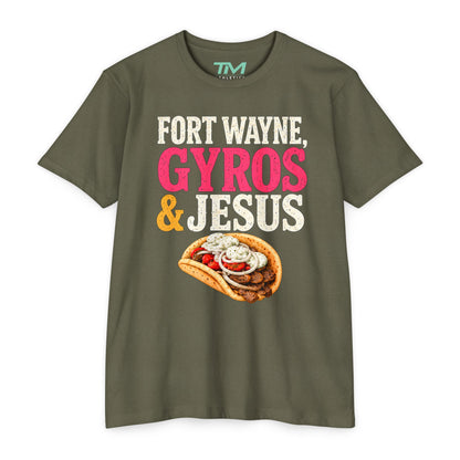 Gyros & Jesus - Lightweight CVC Unisex Tee