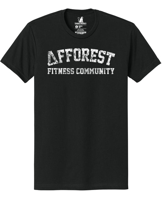 Afforest Fitness Community Black Tee