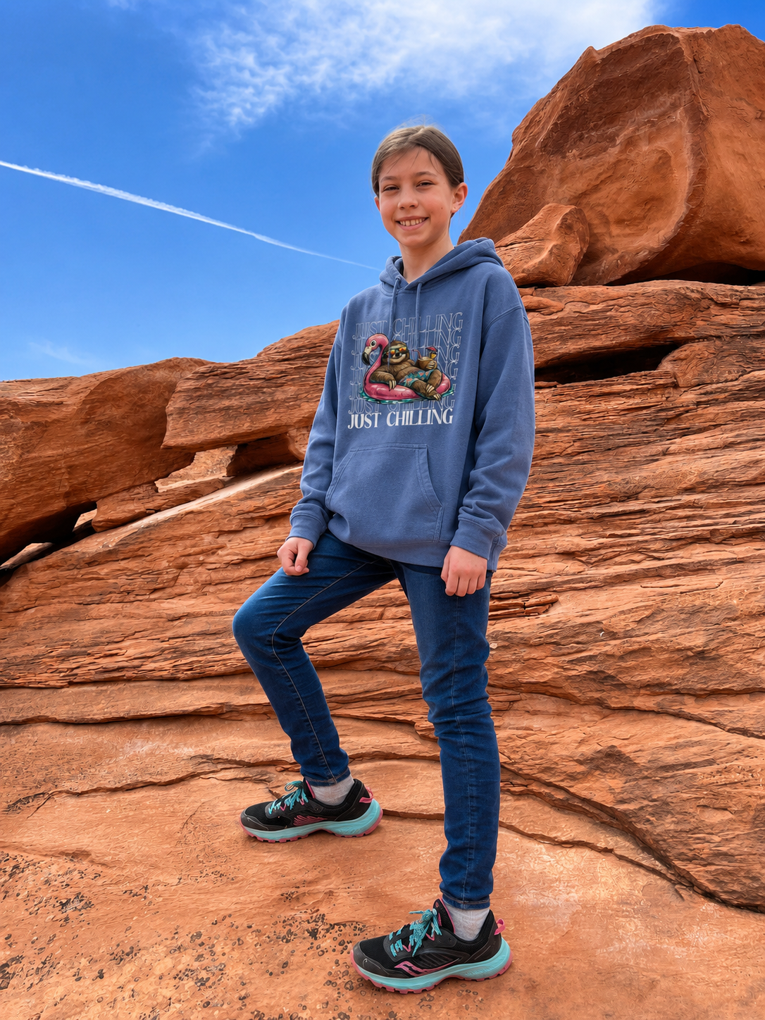 "Just Chilling" Youth Hoodie